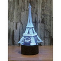3D Eiffel Tower LED Light